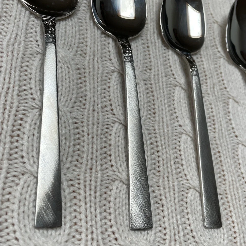 Oneida Northland Brookwood 4 tablespoon set. W.M. Dalton Stainless Flatware.